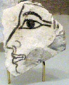 Ostracon found from the dump below Senenmut's tomb chapel (SAE 71) thought to depict his profile. Now in the Metropolitan Museum.