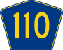 Highway 110 marker