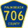 County Road 706 marker