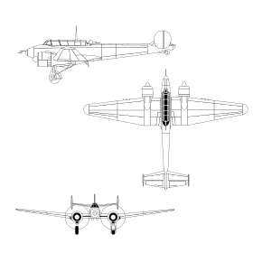 vue en plan de l’avion