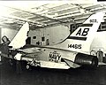 A VFP-62 RF-8G damaged by flak over Vietnam, 1967