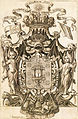 Arms of the kingdom of Galicia, Galicia.Reino de Christo Sacramentado y primogénita de la Iglesia entre las gentes, Year 1750.