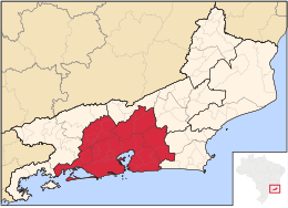 Mesoregione Metropolitana di Rio de Janeiro – Mappa