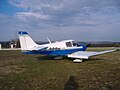 Flugzeug auf dem Flugplatz Juvancourt