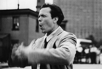 Orson Welles directing