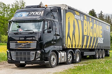 A Volvo FH cab over lorry