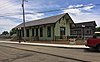 Amtrak's Waterloo station (the former New York Central station building) in Waterloo, Indiana, in 2016