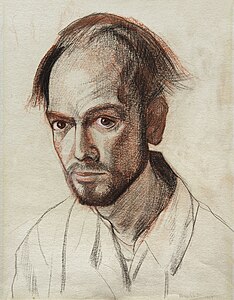 Self-portrait, at and by William Utermohlen