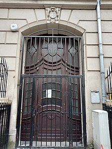 Adorned grilled door