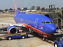 N248WN 737-700 (2000th Next Gen) at SNA Gate 19. Friday, October 13, 2017