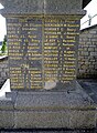 Le monument aux morts d'Arzano : liste des morts pour la France de la commune (années 1914 et 1915).