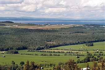 Åre Östersunds flygplats, vy från öster.