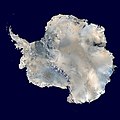 Image 46Antarctica, the continent surrounding the Earth's South Pole, is the coldest place on earth and is almost entirely covered by ice. Antarctica was discovered in late January 1820. Too cold and dry to support virtually any vascular plants, Antarctica's flora presently consists of around 250 lichens, 100 mosses, 25-30 liverworts, and around 700 terrestrial and aquatic algal species. (Credit: NASA.) (from Portal:Earth sciences/Selected pictures)