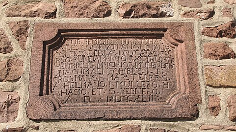 Datestone in Latin