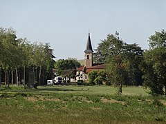 Le village vu depuis le cimetière.