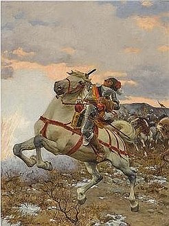 Cavalryman in Battle