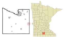 Location of Pemberton, Minnesota