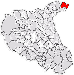 Location in Vrancea County