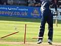 A Hampshire batsman has his stumps demolished in the T20 qf [2009]