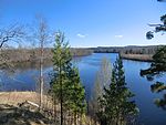 Naissance du Dalälven par la confluence du Västerdalälven et de l'Österdalälven