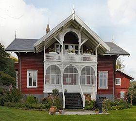 Garden facade of the Norwegian House