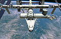 国際宇宙ステーションにドッキングしたドリームチェイサー（イメージ）
