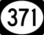 Mississippi Highway 371 marker