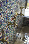 Faucets of a fountain in the bazaar.