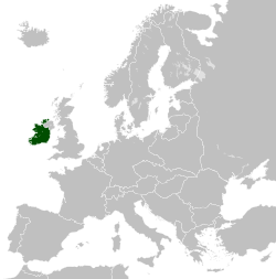 The Irish Free State (green)