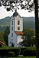 Church from nearby park