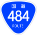 National Route 484 shield