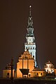 Jasna Góra monastery by night