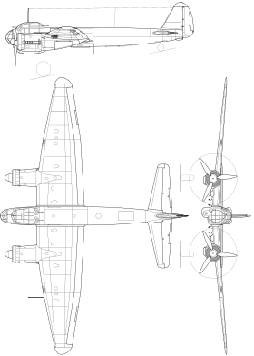 vue en plan de l’avion