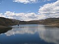 A reservoir behind the Katse Dam