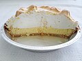 Cut-away view of a GENUINE Key lime pie made by a true Conch.
