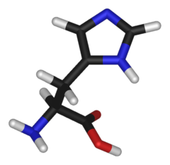 Chemical structure of Histidine