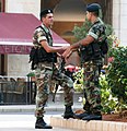 Lebanese Army soldiers on patrol wearing locally made Ephod Combat Vests, Beirut 2009.