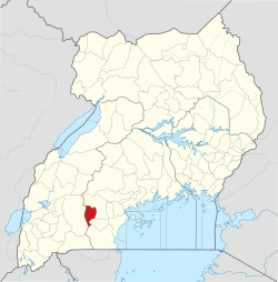 District location in Uganda