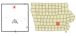 Location of New Sharon, Iowa