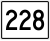 State Route 228 Truck marker