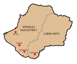 Engkilili in Lubok Antu District