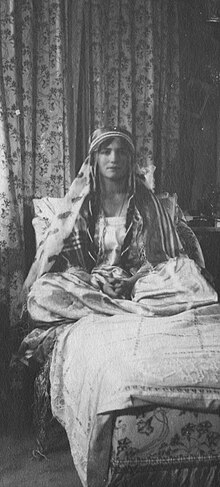 Maria Nikolaevna Romanova in costume at the Alexander Palace, 1916