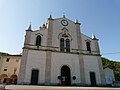 La facciata ottocentesca del seicentesco santuario di Nostra Signora delle Rocche