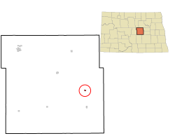 Location of Cathay, North Dakota