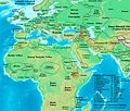 Byzantine Empire (286/395–1453 AD), Fatimid Caliphate (909–1171 AD) and Abbasid Caliphate (750–1258/1261–1517 AD) in 1025 AD.