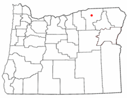 Location of Gopher Flats, Oregon