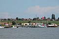 Der Hafen Kleven, Ommel im Hintergrund