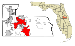 Location in Orange County and the state of Florida.
