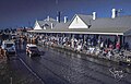 Nyngan railway station during the 1990 evacuation