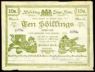 Siege of Mafeking currency